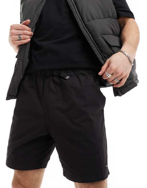 Obey pigment trail shorts in black