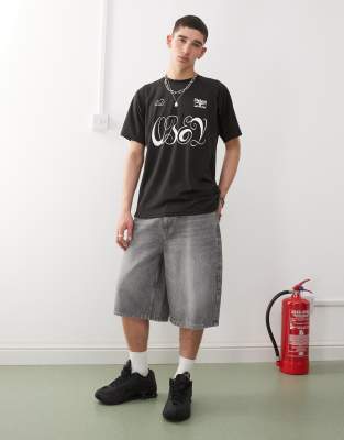 Obey - Plaza Active - Maillot de football à logo graphique - Noir