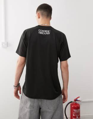 Obey - Plaza Active - Maillot de football à logo graphique - Noir