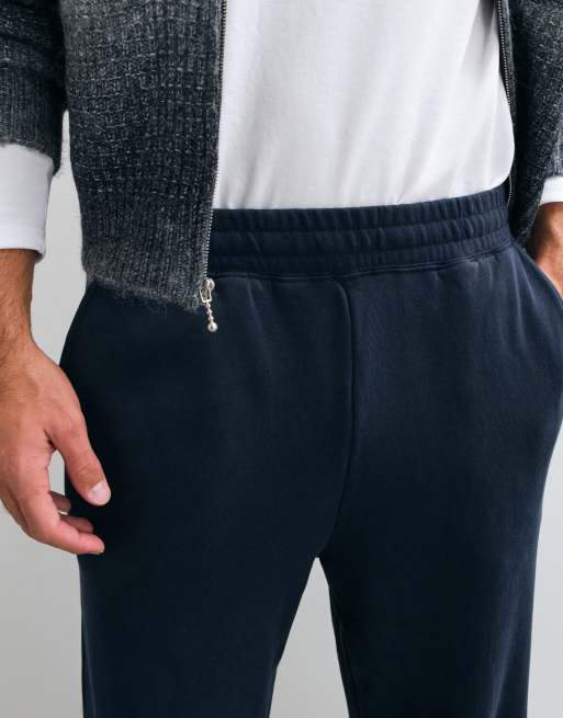 Obey – Post – Granatowe spodnie dresowe o swobodnym kroju, 4 z 5