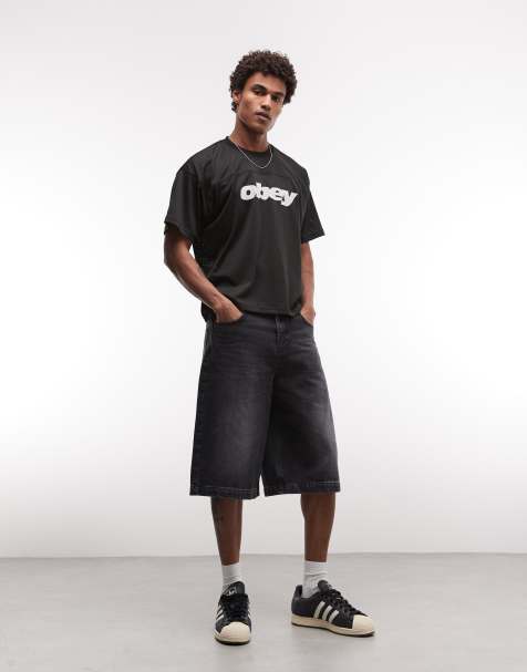 Obey – Practice – Kurzärmliges Jersey-T-Shirt in Schwarz - view 1