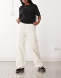 [Obey] Obey Primal cargo pants in cream-White S CREAM