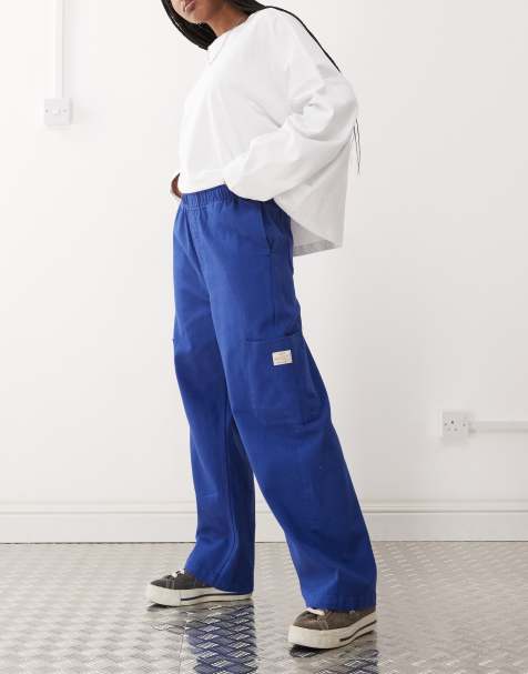 Obey Primal cargo trouser in blue - view 1