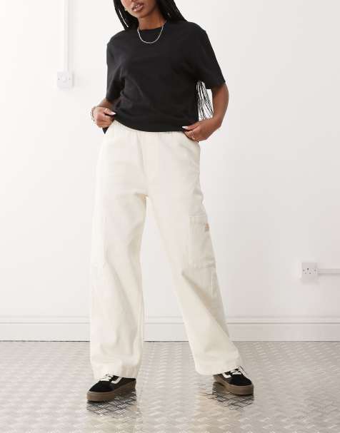 Obey Primal cargo trouser in cream