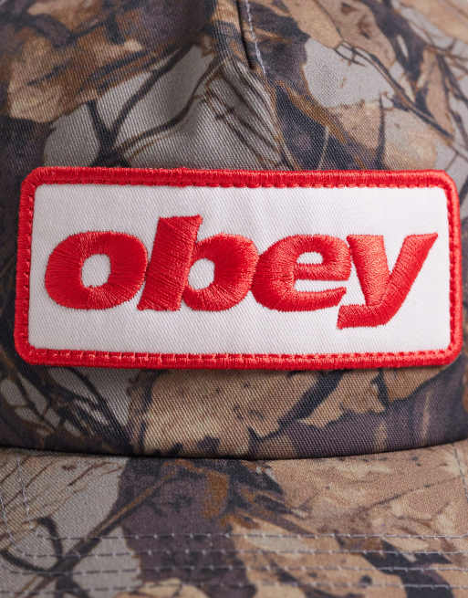 Obey - Ranch - Kasket med fem paneler og snapback-detalje i camouflage-print, 3 af 3