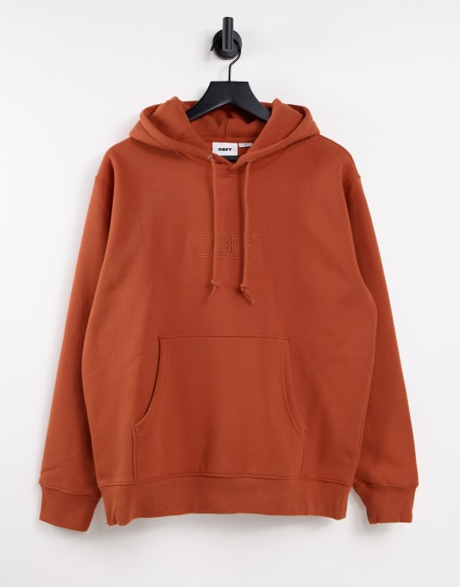 Obey Regal hoodie in orange ASOS