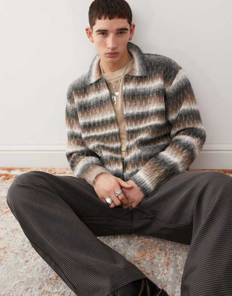 Obey – Reggie – Strickjacke in verschiedenen Farben mit Reißverschluss - view 1