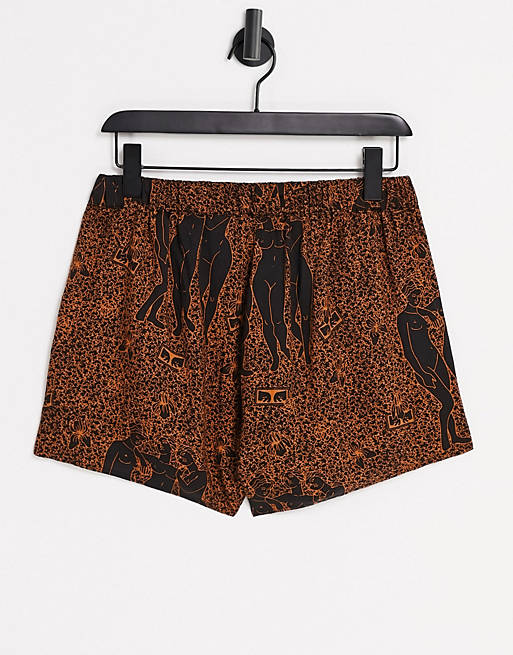 Co-ords Obey relaxed shorts with free bird print co-ord 