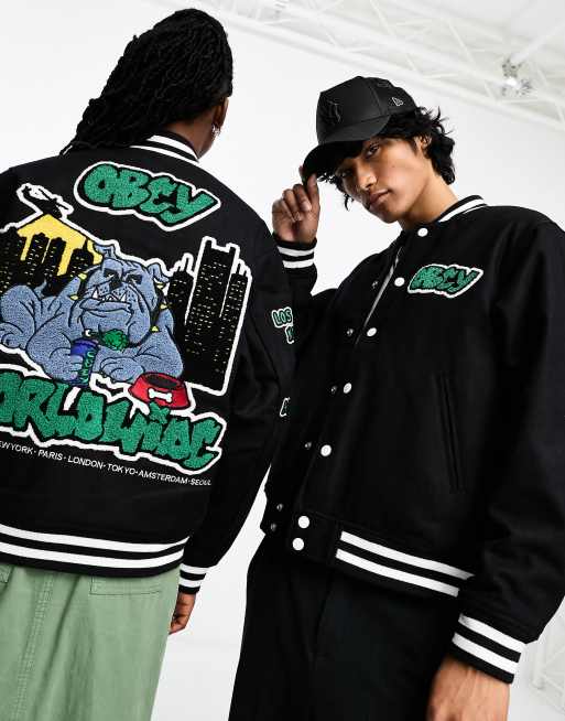 Obey 2025 varsity jacket