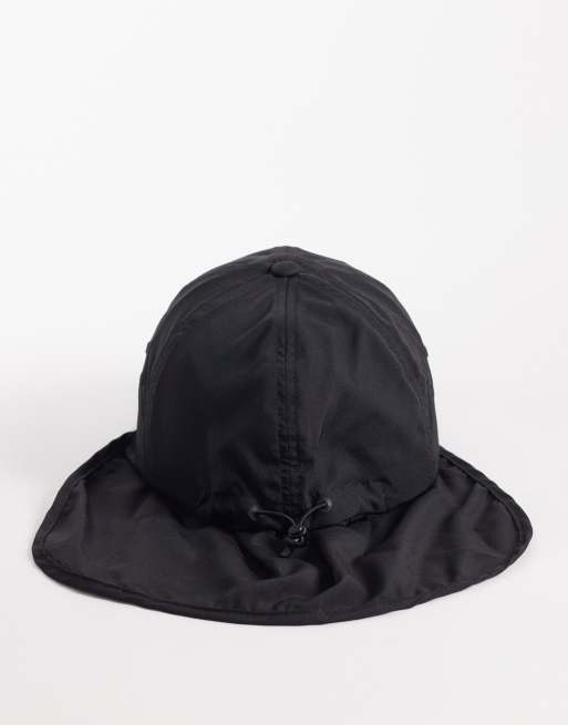 Obey sahara six panel trail cap in black, 2 of 3