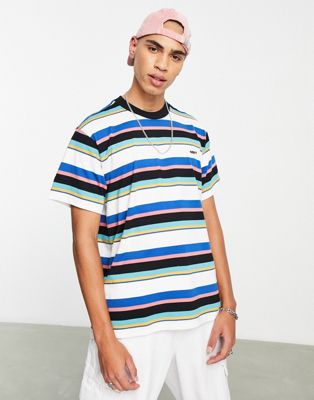 Obey sava striped t-shirt in multi