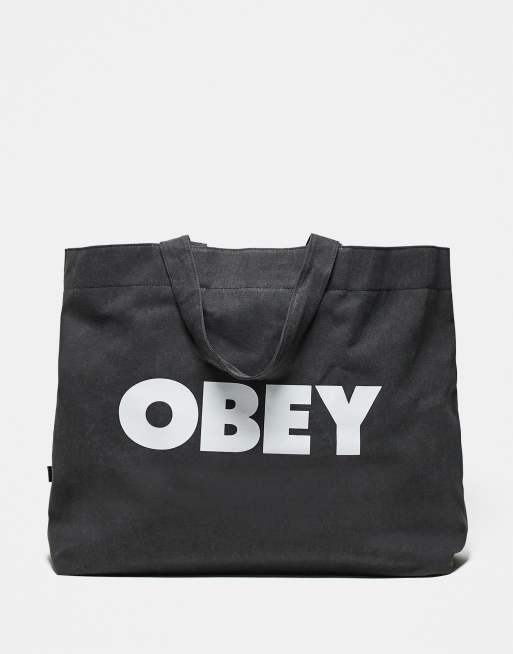 Obey - Sort stykfarvet tote