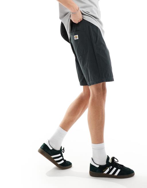 Obey - Sorte shorts i kanvas