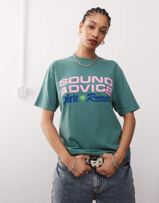 Obey - Sound Advice - T-shirt met print in groen