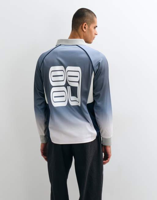 Obey spectrum '89 collared sports jersey in navy, 4 of 5
