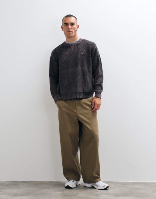 Obey spray effect crewneck jumper in multi, 2 of 5