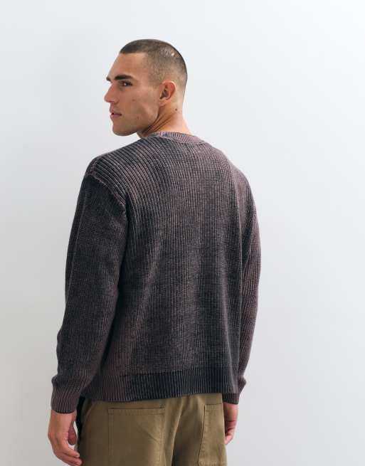 Obey spray effect crewneck jumper in multi, 3 of 5