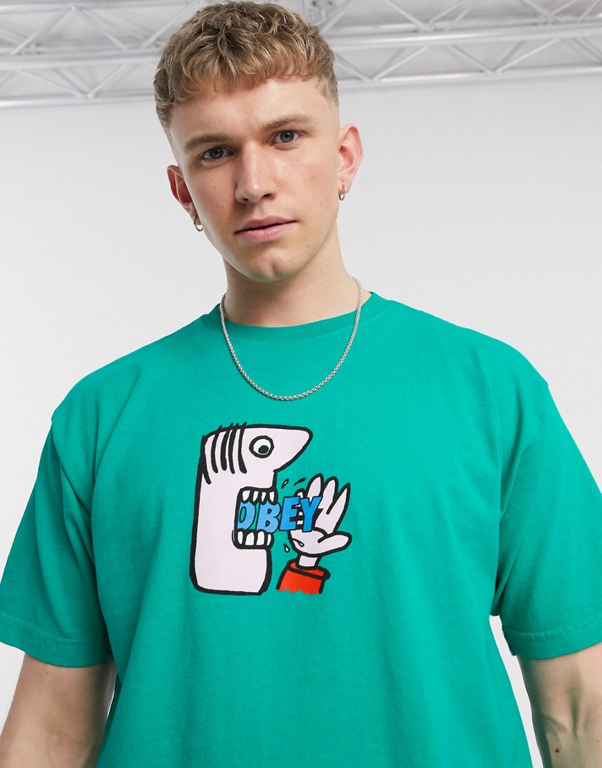 Obey Still Hungry t-shirt in green