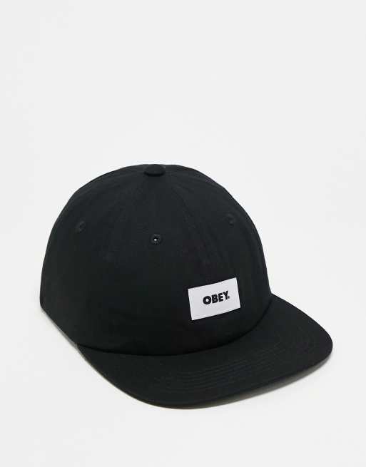 Obey - Strapback pet met 6 panelen en opvallend label in zwart