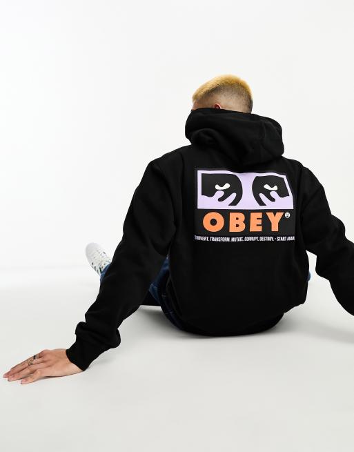 Obey – Subvert – Czarna bluza z kapturem