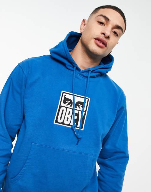 Obey subvert eyes hoodie in blue