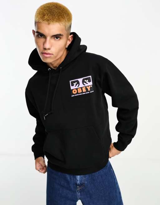 Obey Subvert hoodie in black ASOS