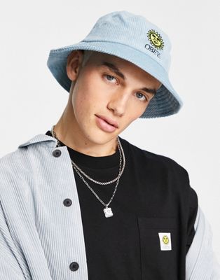 Obey sunny cord bucket hat in light blue - ASOS Price Checker