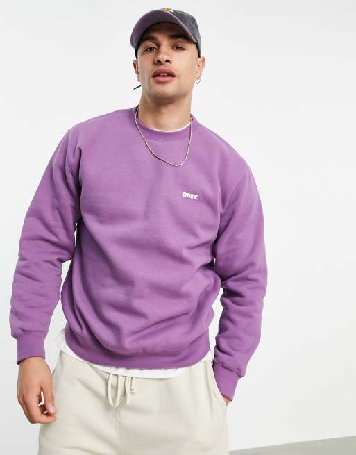 Obey - Sweat à grand logo - Violet | ASOS
