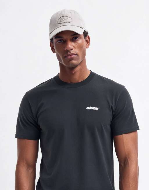 OBEY t-shirt à manches courtes avec motif au dos en gris foncé, 8 de 10