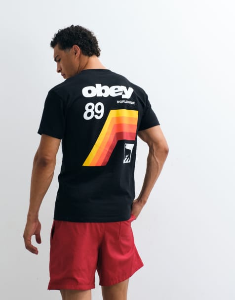 OBEY t-shirt à manches courtes avec motif au dos VHS en noir - view 1