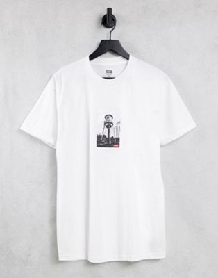 T-shirts et débardeurs Obey - T-shirt avec imprimé photographique à motif château d'eau - Blanc