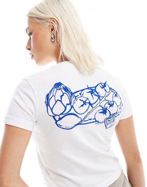 Obey - T-shirt bianca con stampa "Still Life", 3 di 4