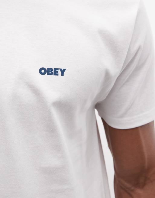 Obey - T-shirt bianca con stampa Truth To Power sul retro, 5 di 5