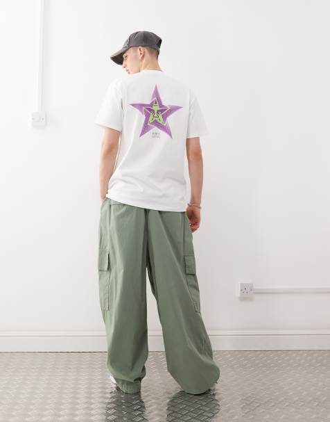 Obey - T-shirt met lange mouwen en print op de achterkant in wit - view 1
