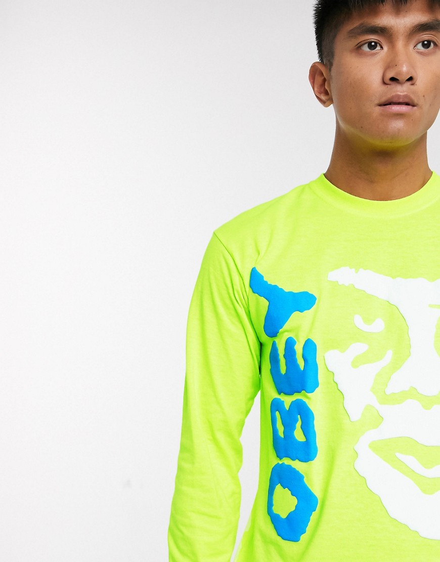 Obey The Creeper II long sleeve top in green