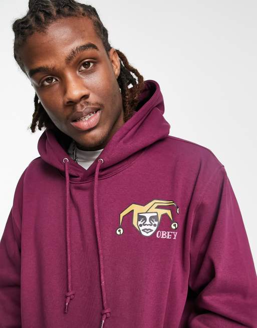 Purple store obey hoodie