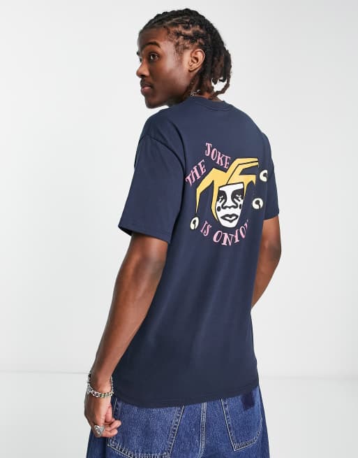 Obey the joke is on you t-shirt in navy | ASOS