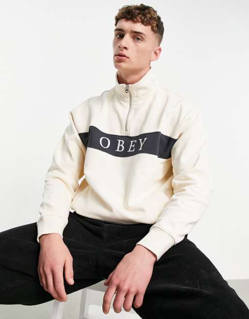 Obey gaze shop mock neck zip