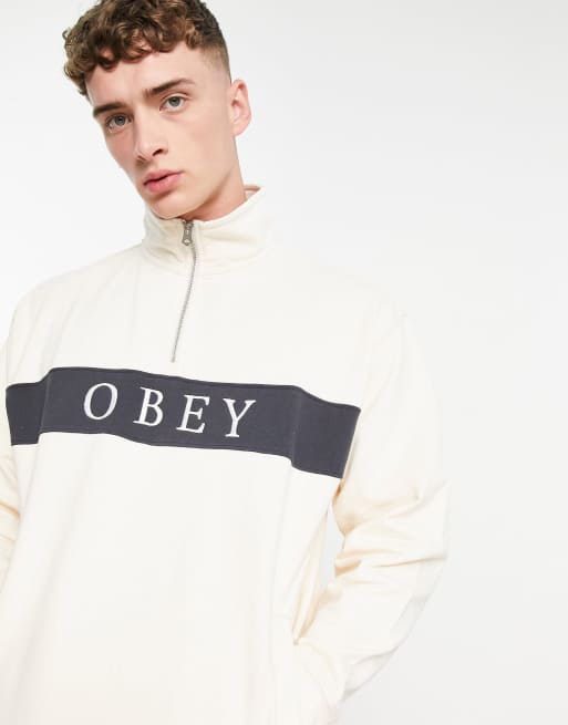 Gaze mock neck outlet zip obey