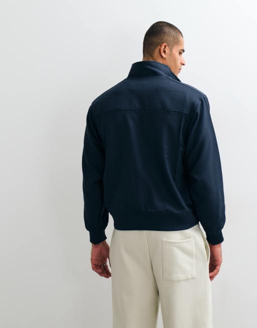 Obey trainingsjack met kwart rits en logo in marineblauw, 4 van 5