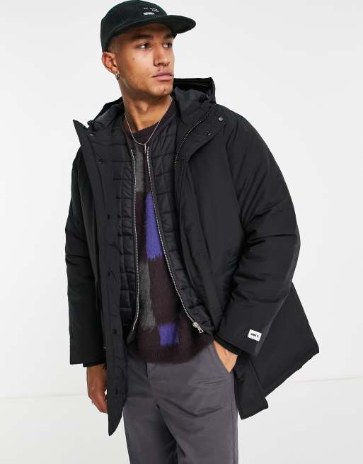 Obey - Transmission - Gewatteerde parka in zwart