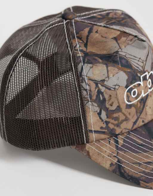 Obey - Truckerpet met omlijnd logo in camouflageprint, 3 van 3