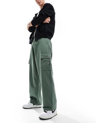 Obey twill cargo trouser in khaki-Green