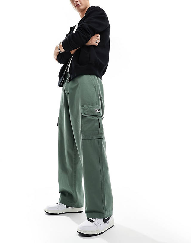 Obey - twill cargo trouser in khaki