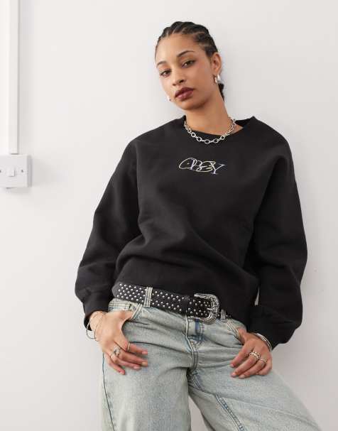 Obey - Type Mix - Felpa nera con grafica - view 1