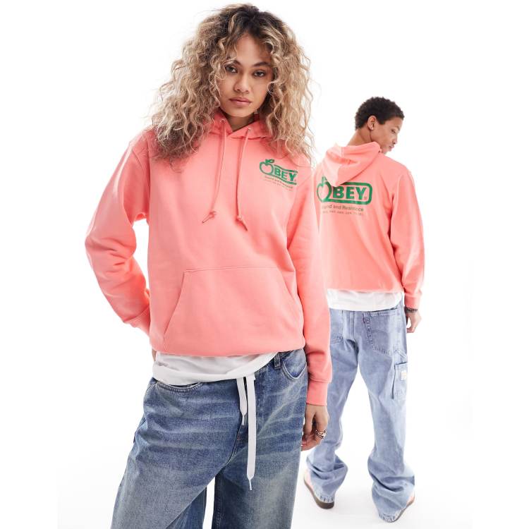 Obey - Uniseks hoodie met grafische print op de achterkant