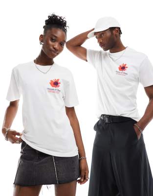 Obey Obey unisex house of obey graphic back t-shirt in white