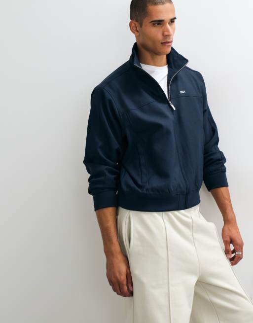Obey veste de survêtement ajustée à demi-zip en bleu marine, 5 de 5