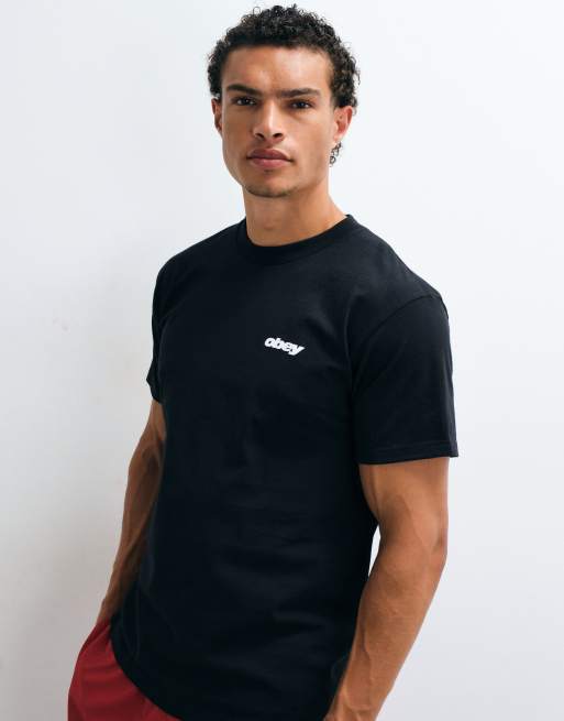 Obey VHS back graphic short sleeve t-shirt in black, 5 of 5