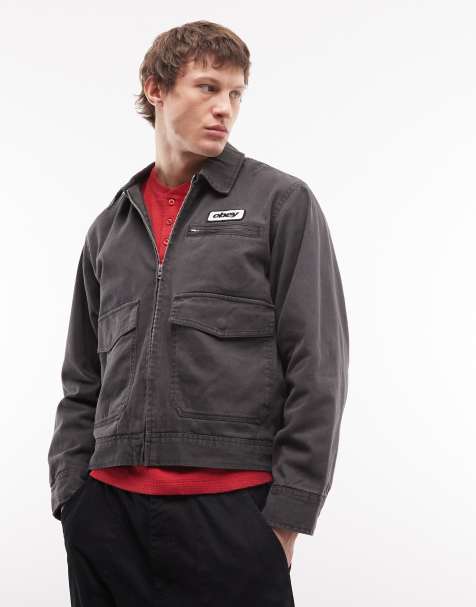 Obey – Walter – Czarna kurtka do pracy - view 1